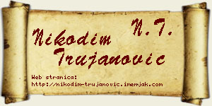 Nikodim Trujanović vizit kartica